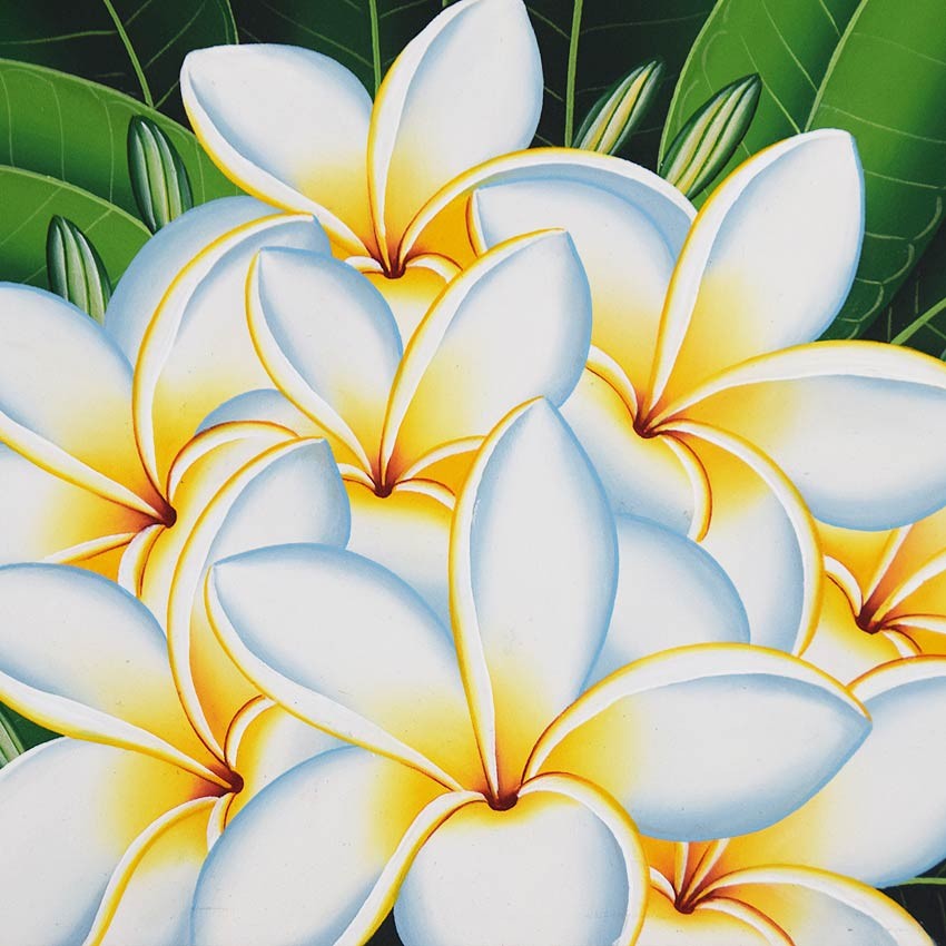 バリアート アートパネル モダンアート プルメリア フランジパニ