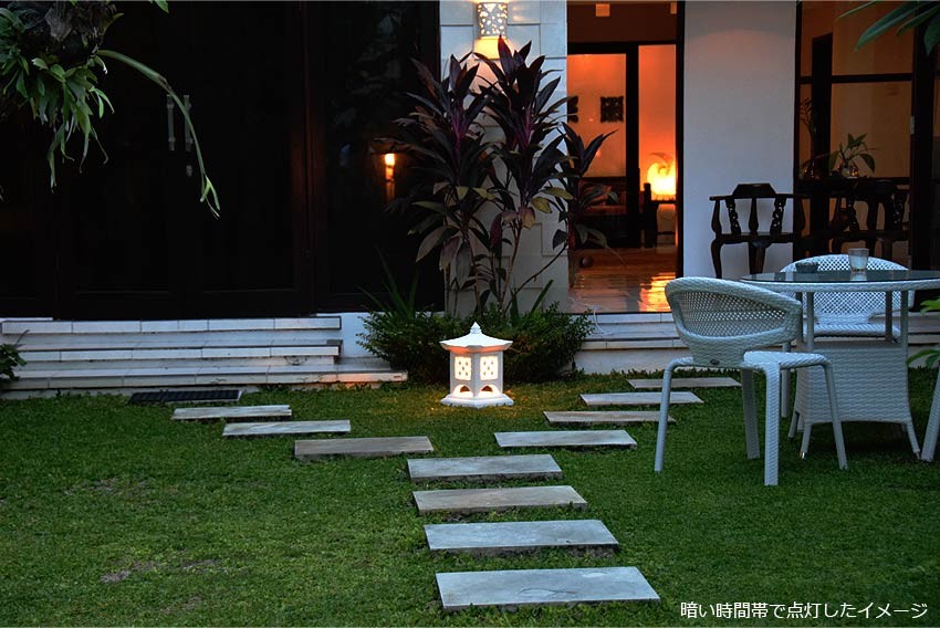 照明 アジアン。お庭やデッキ、玄関等の門灯や庭園灯。屋外用照明ガーデンライト