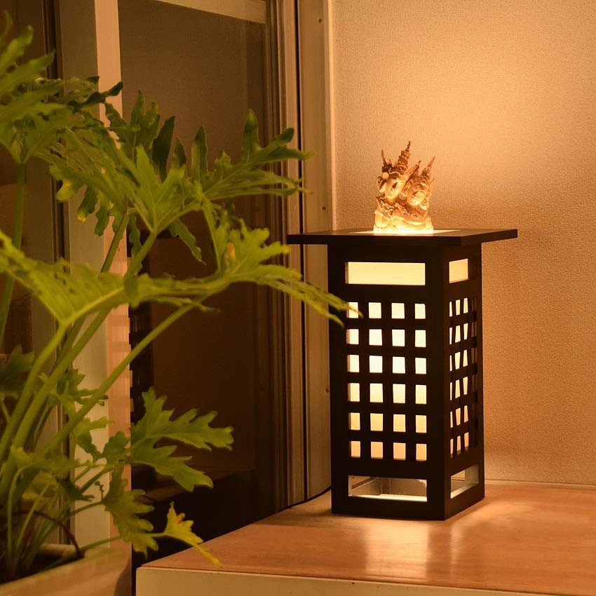 LED電球付 間接照明 おしゃれ スタンド 和モダン 和風 アジアン