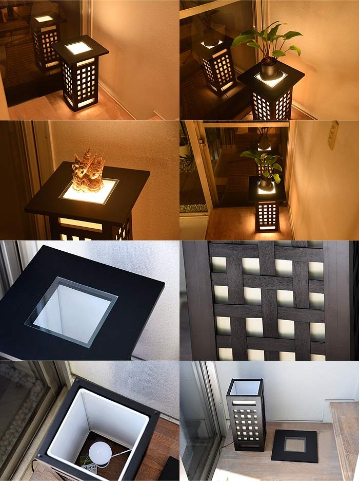 LED電球付 間接照明 おしゃれ スタンド 和モダン 和風 アジアン