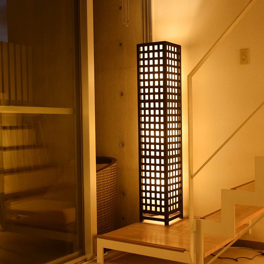 間接照明　ルームランプ　フロアスタンド　大球　和室　洋室　アジアン LED電球付 アジアン照明 おしゃれ照明 フロアライト フロア