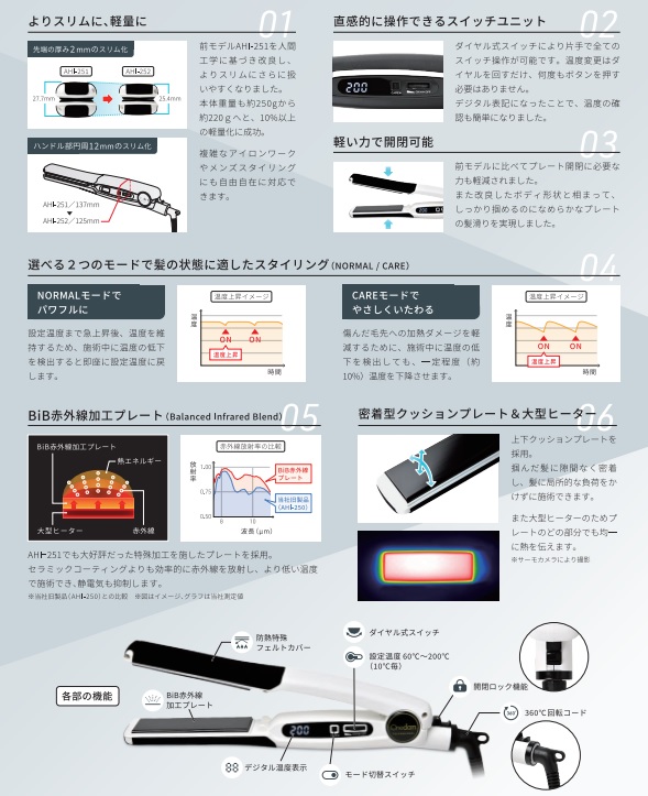 Onedam ワンダム AHI-252 スタンダードアイロン ホワイト : 愛らんど