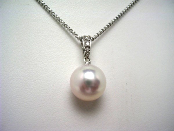 【トップ新品お値下げ終了】Pt アコヤパール 8.9　本真珠ペンダントネックレス 59816-1.jpg