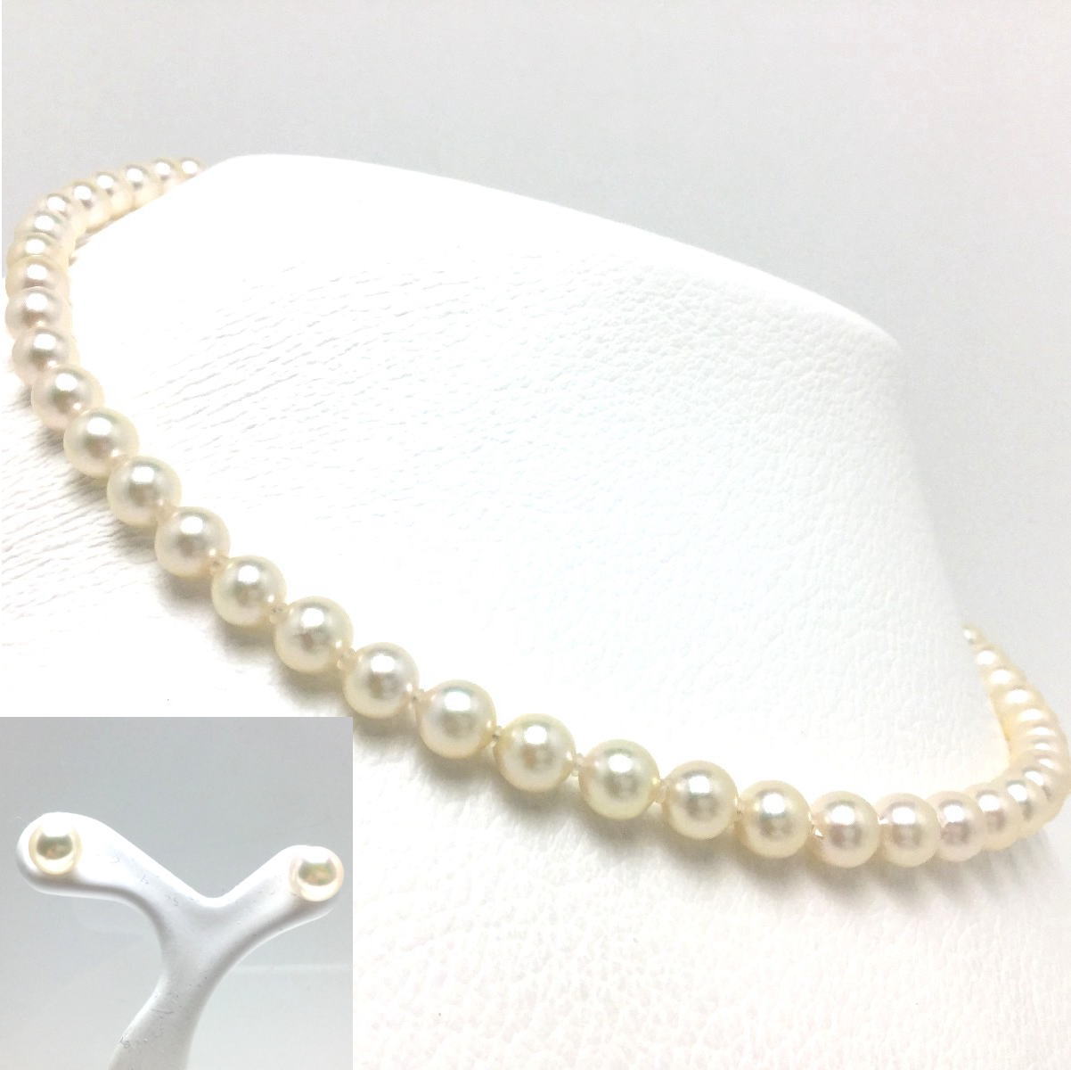Isowa Pearl 真珠 ネックレス パール 鑑別 アコヤ真珠 ピアス セット