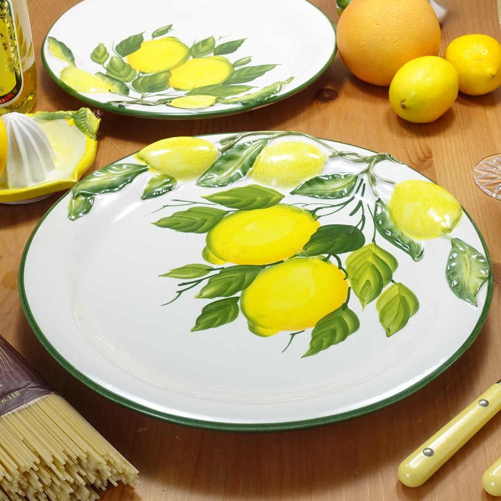 海外輸入 大皿の通販 イタリア フィレンツェ 大皿 エンボス レリーフ 