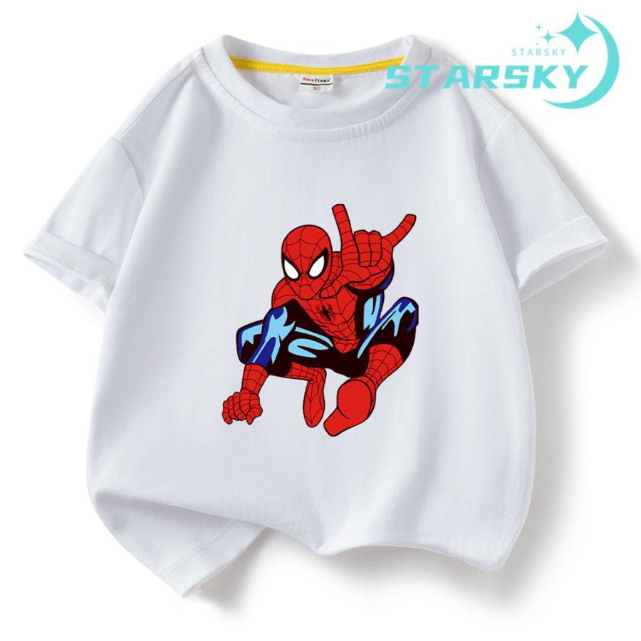 MONCLERキッズ スパイダーマンコラボTシャツ　150 Moncler x Spiderman Pocket Print Tee Moncler pays | Depop