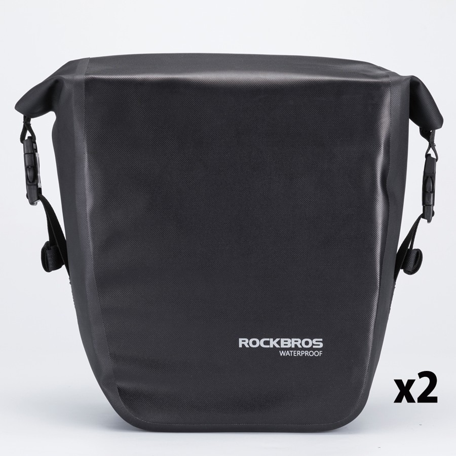 ROCKBROS サイクリング サイドバッグ リアバッグ 防水 18L 2個セット