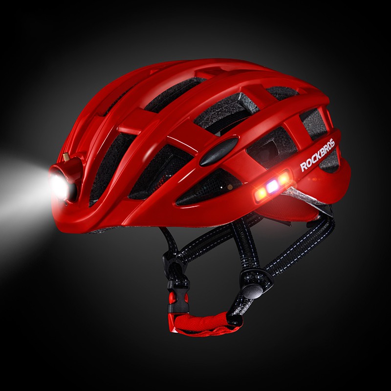 ヘルメット LED ライト付 49~59cm 自転車用 サイクリング 超軽量 多機能 男女兼用 ROCKBROS ロックブロス｜isshoudou｜02