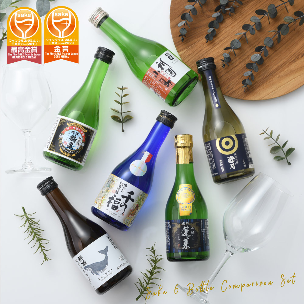 ＷＧＯ受賞 大満足！ 小瓶6本飲み比べセット 日本酒 太平山 越後鶴亀 