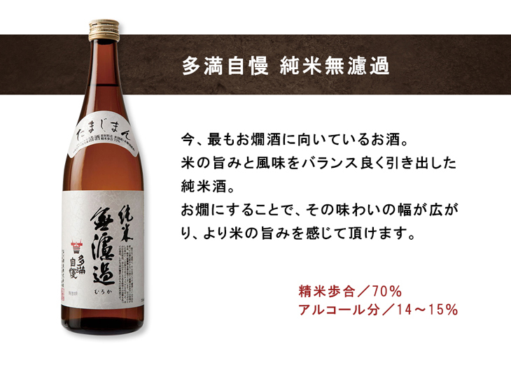 多満自慢 純米無濾過