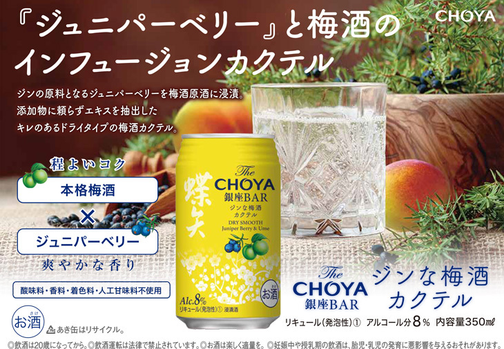 The Choya 銀座bar ジンな梅酒カクテル 350ml 24本 1ケース 梅酒 チョーヤ 逸酒創伝 通販 Paypayモール