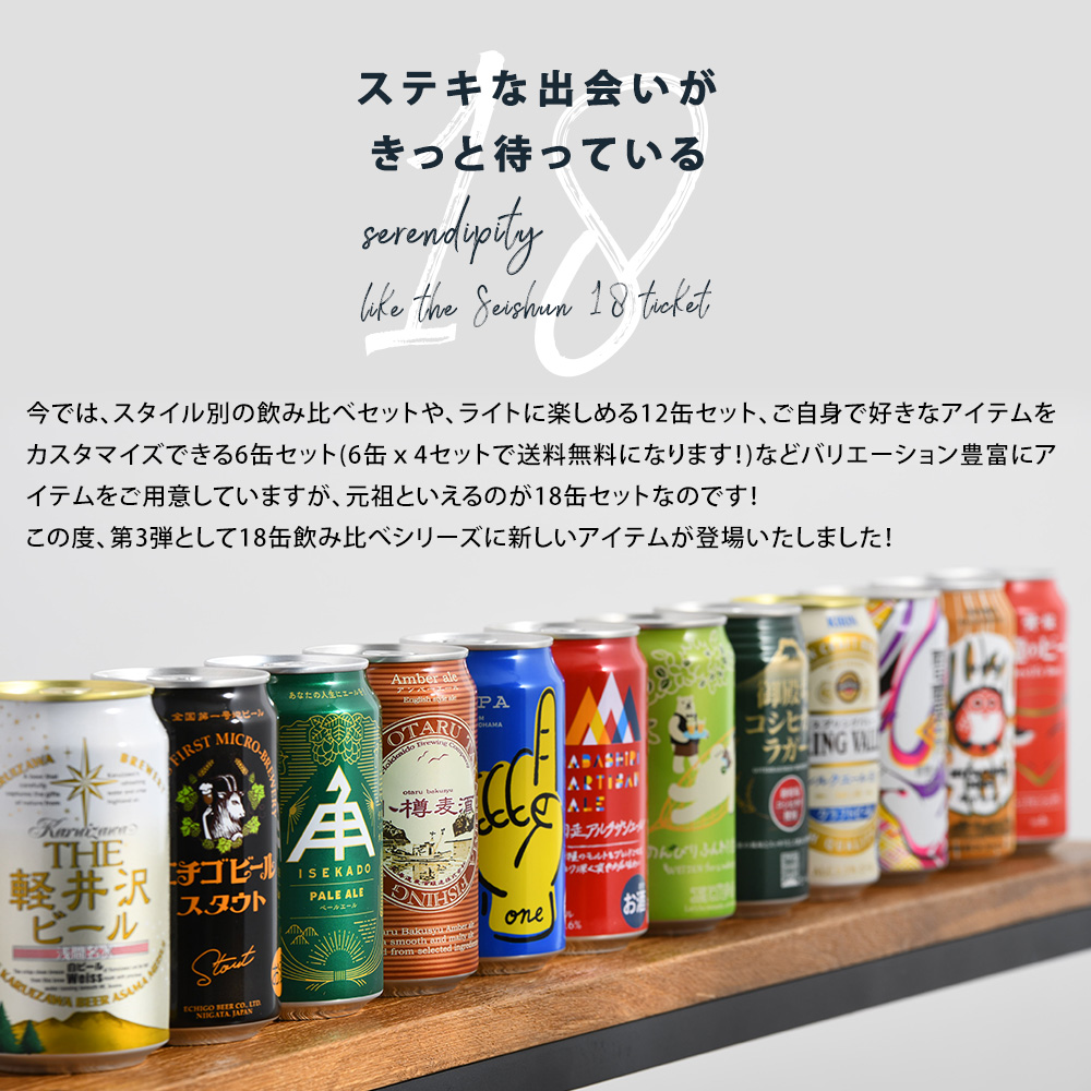 クラフトビール 飲み比べスタンダード18本02