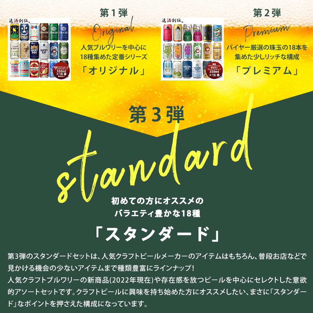 クラフトビール 飲み比べスタンダード18本03