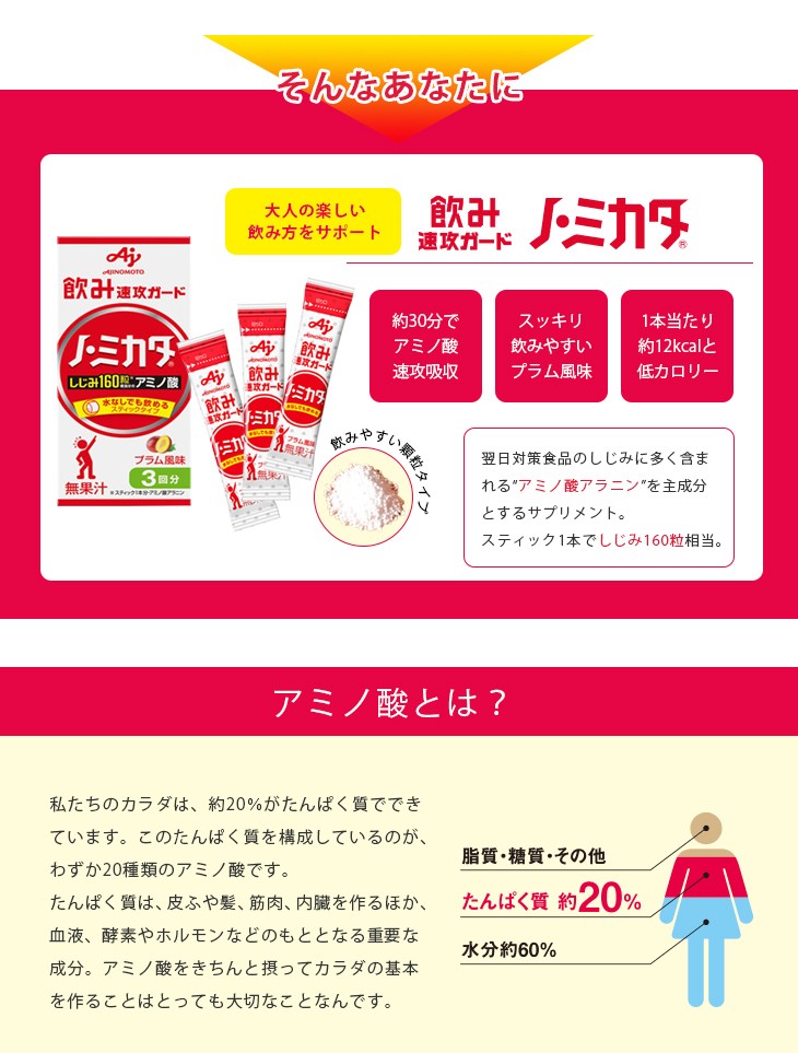 ノ・ミカタのアミノ酸の説明
