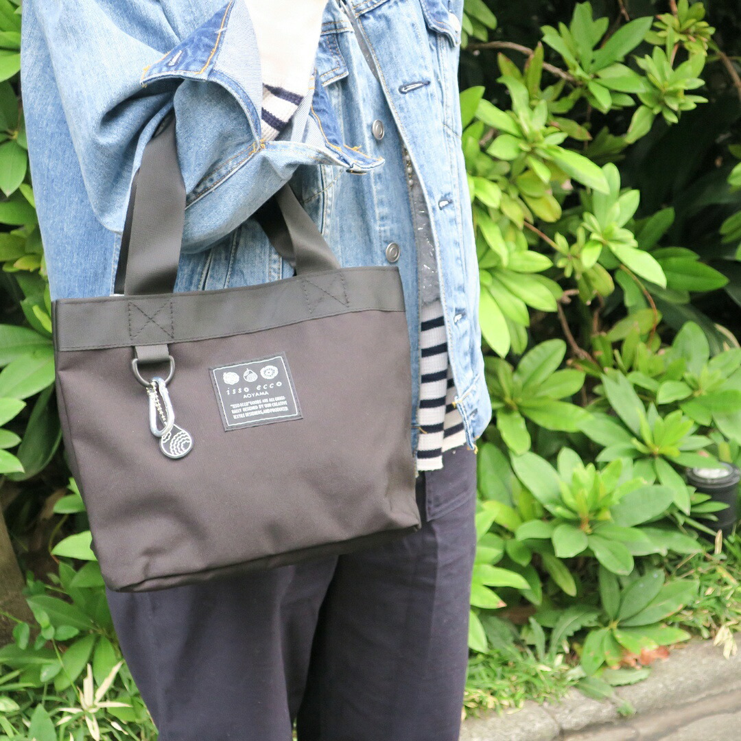 ミニトート カラビナ＆チャーム付き レディース シンプル 大人かわいい