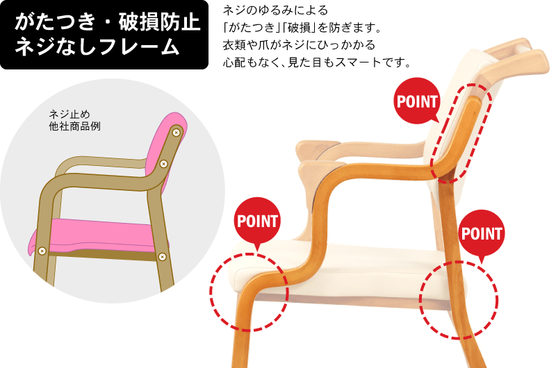 ダイニングチェア 高齢者椅子 介護椅子 肘付 立ち上がり 座面高41 低め