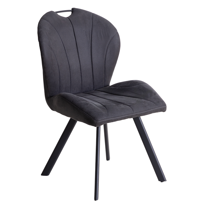 貞苅椅子製作所 ダイニングチェア 肘無 座面高44cm スチール脚