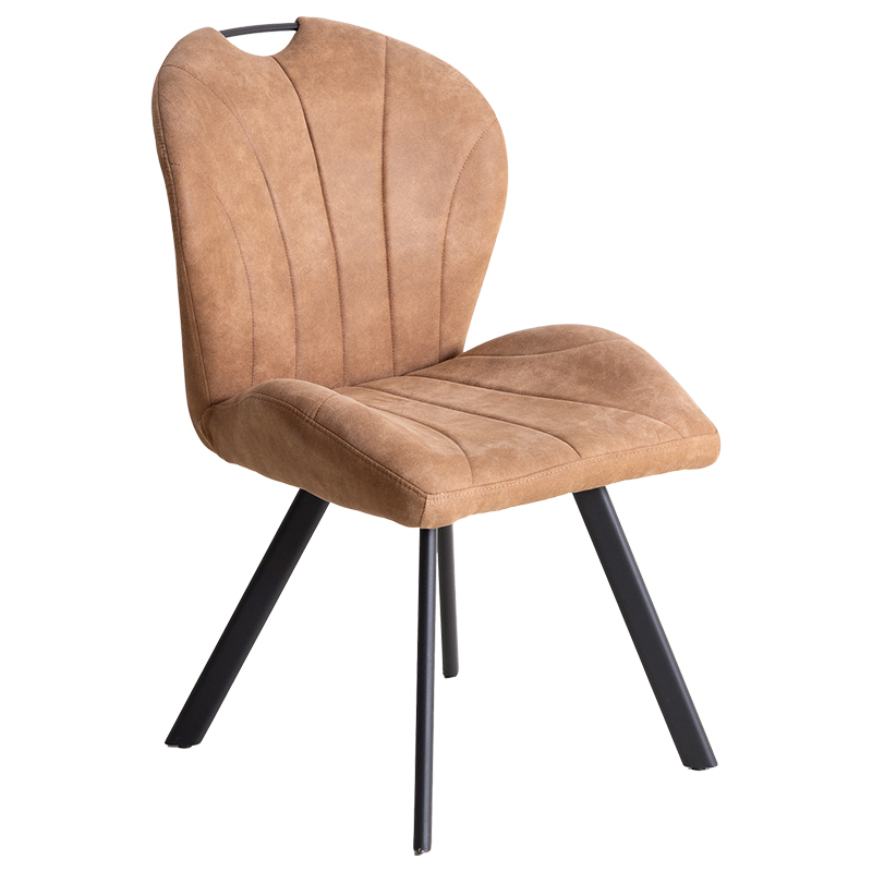 貞苅椅子製作所 ダイニングチェア 肘無 座面高44cm スチール脚