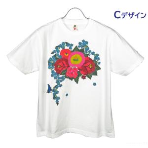 Bohemians (ボヘミアンズ)半袖Tシャツ 「GARDEN PATCH」ガーデン柄（花柄）をパ...