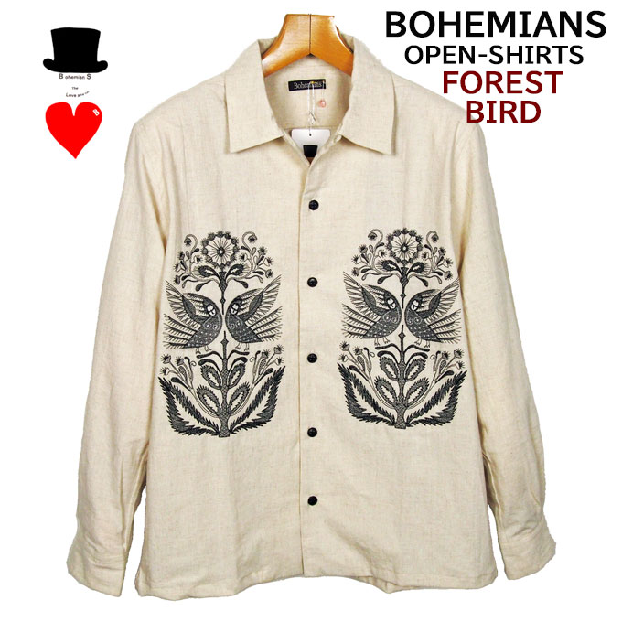 Bohemians (ボヘミアンズ)　オープンカラーシャツ　FOREST-BIRD（フォレストバード...