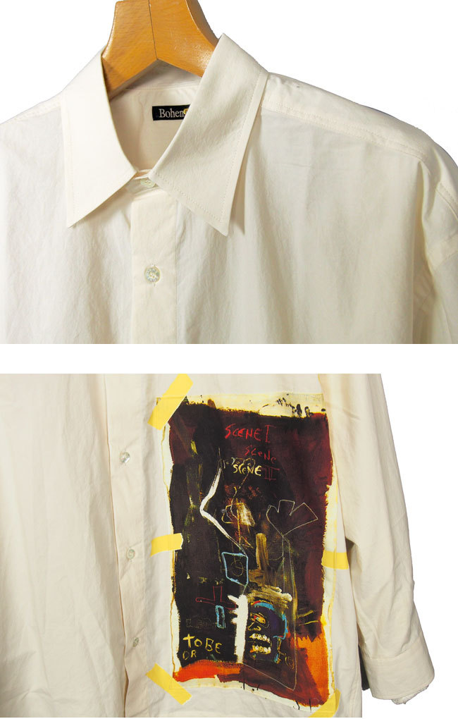 BohemianS (ボヘミアンズ)　とアルバロ・ギエルメ氏のコラボレーション レギュラーシャツ　SHAKA CHANNEL デザイン 日本製