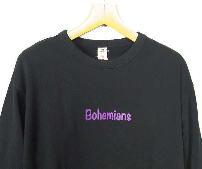 Bohemians (ボヘミアンズ)長袖スエット　カットソー 「PURPLE　LOGO(パープルロゴ...