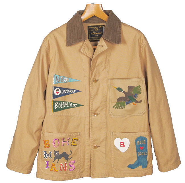 BOHEMIANS（ボヘミアンズ） ハンドペイント ワークジャケット 綿100