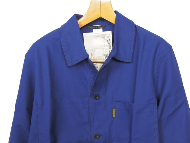 Laboureur (ラブルール)　カバーオールジャケット　BLUE  フランス製　コットンツイル素材　綿100％　フランスの作業着　送料無料｜isuzuyoko｜02