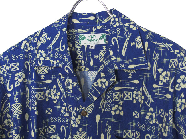 TWO PARMS アロハシャツ HOOK made in HAWAII レーヨン100％ ハワイで