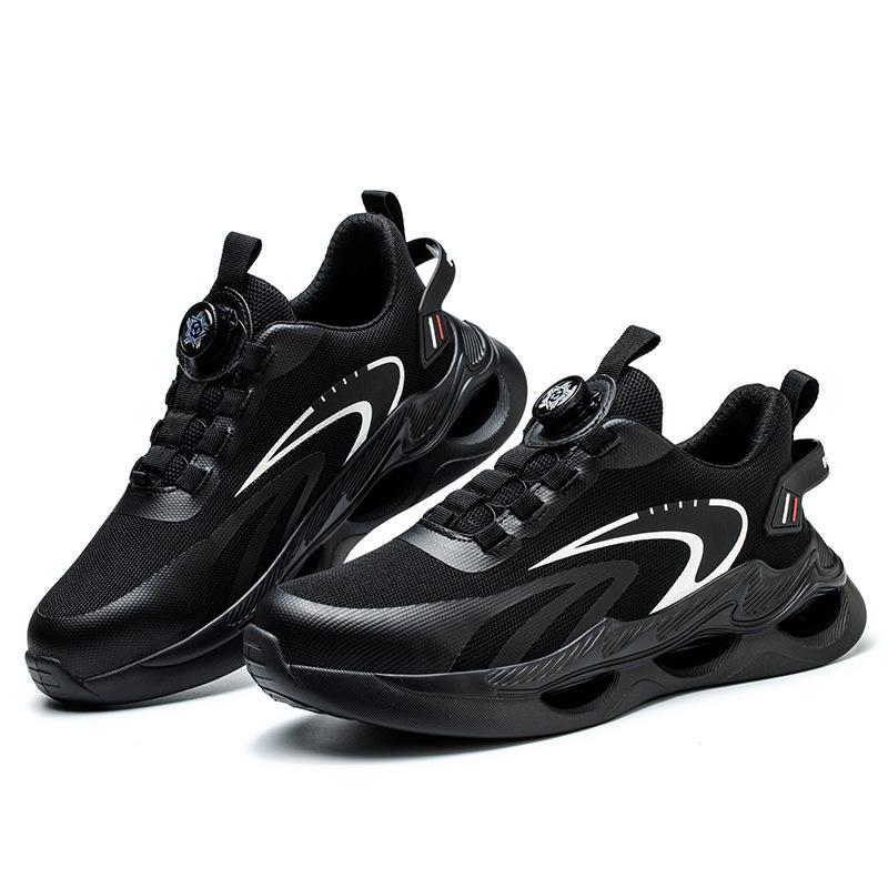 安全靴 メンズ ワークマン作業靴 鋼先芯 黒 ブラック つま先保護 防滑