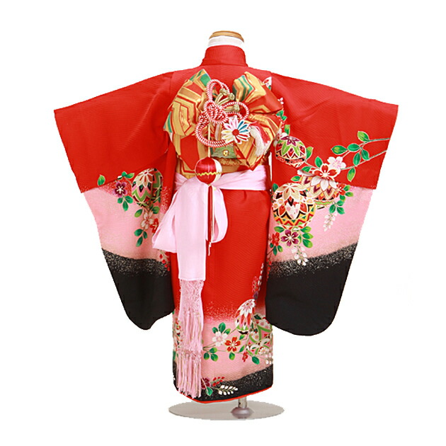 七五三 着物 3歳 女の子 着物レンタル 346 送料無料 : 貸衣装