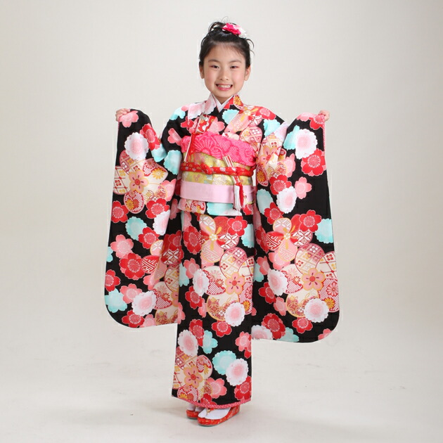 乙葉ブランド 七五三 着物 7歳 女の子 着物レンタル 5歳 507