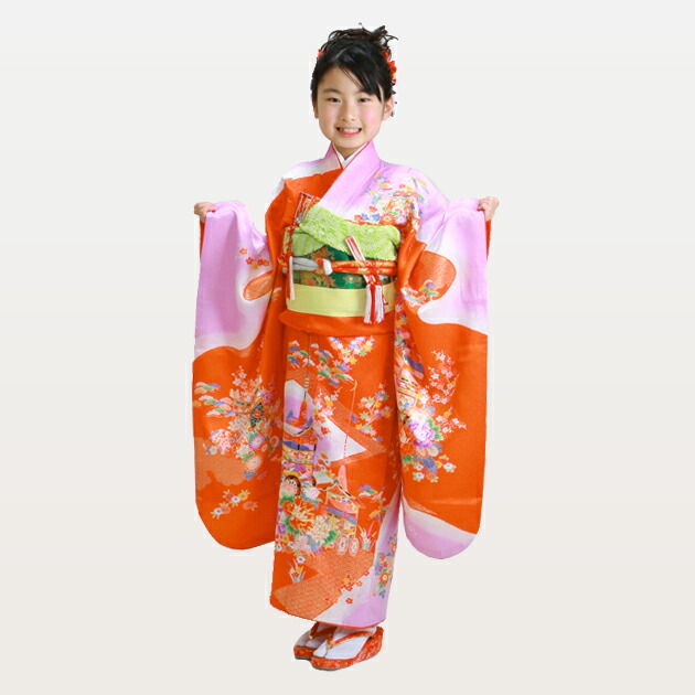七五三 子供　着物　5歳　7歳 七五三 着物 7歳 女の子 着物レンタル 5歳 メ 送料無料 : 貸衣装ネット