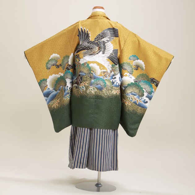 七五三 男の子 着物 お着付けラクラク！ 7歳 レンタル 卒園式 結婚式