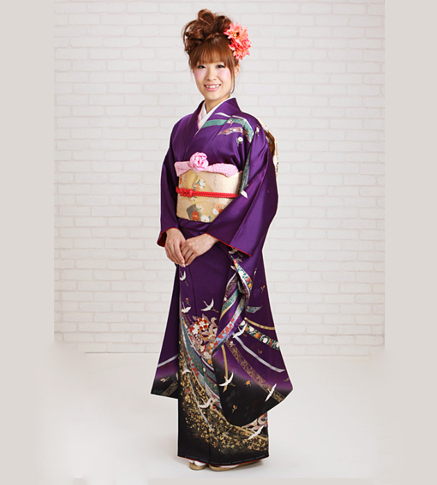 振袖レンタル 成人式 成人式着物 1月 振袖 レンタル レンタル振袖 紫