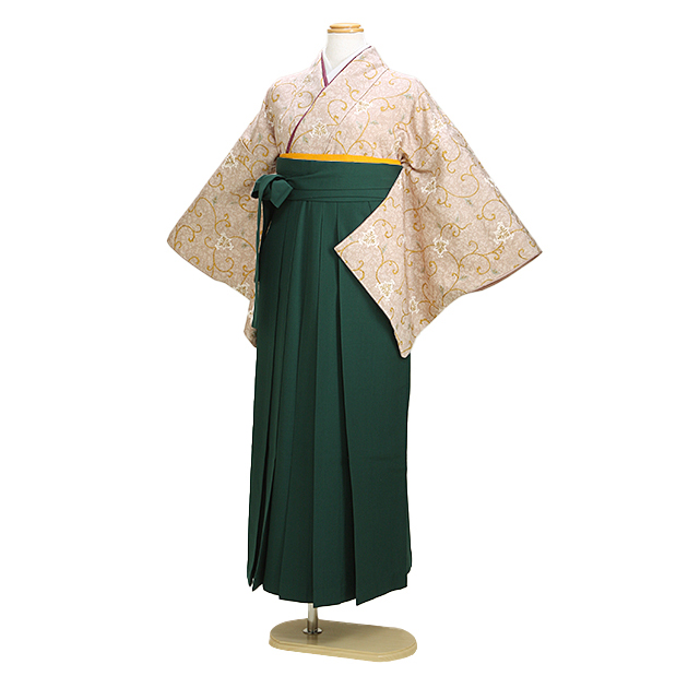 卒業式 袴セット 正絹 袴セットレディース 卒業式 袴 レンタル 先生 ベージュ 送料無料 FAGK061 教員 卒業式 袴 レンタル 正絹 袴セット レディース 着物レンタル