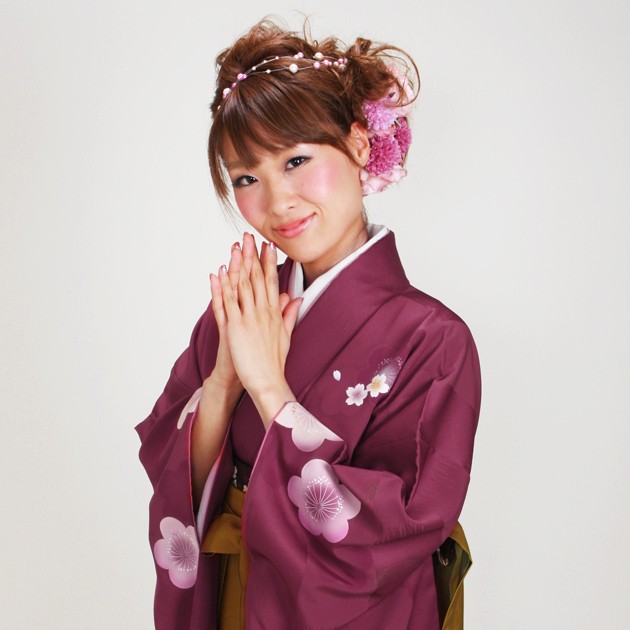 袴 レンタル 卒業式 大学 袴セット はかま レンタル着物 ワイン色