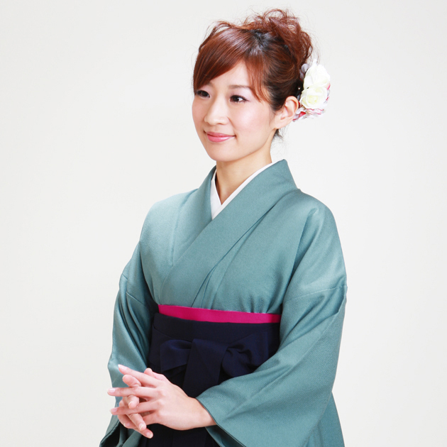 卒業式 袴セット 袴セットレディース 卒業式 袴 レンタル 先生 青グレー 無地 送料無料 FAG0085 教員 卒業式 袴 レンタル 袴セット レディース 着物レンタル 青グレー