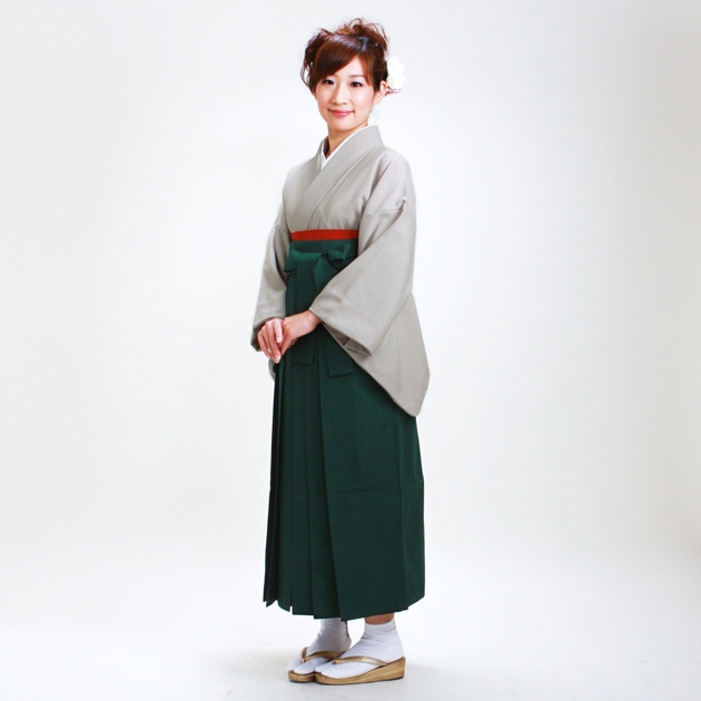 教員 卒業式 袴 レンタル 袴セット レディース 着物レンタル 薄グレー