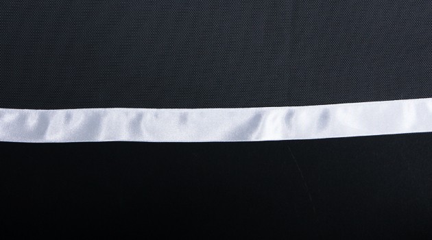 ウェディングベール レンタル 日本製ソフトチュール パイピングリボン