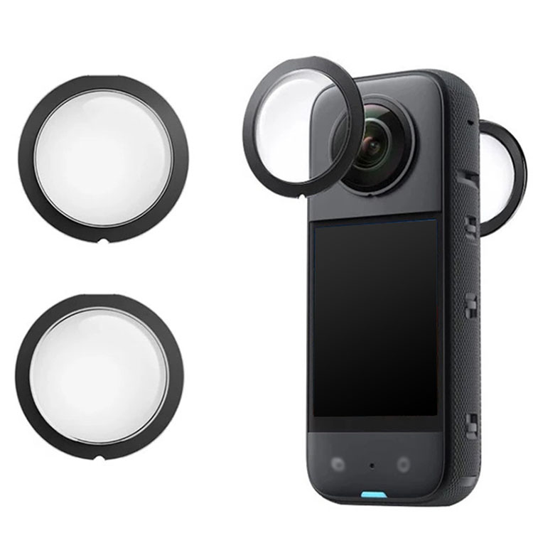 Insta360 X3 カメラレンズカバー レンズプロテクター カメラレンズ保護フィルム 粘着式レンズ保護フィルター 粘着式レンズガード インスタ360 HD