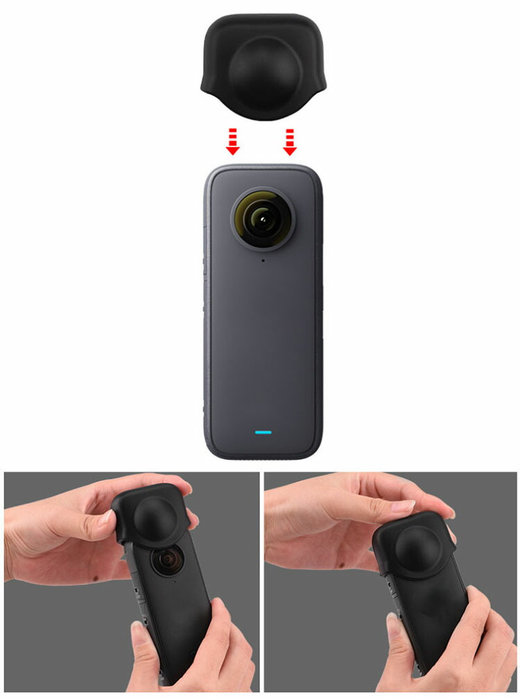 Insta360 X3 カメラレンズカバー シリコン ソフトカバー レンズ保護 インスタ360 レンズケース｜it-donya｜02