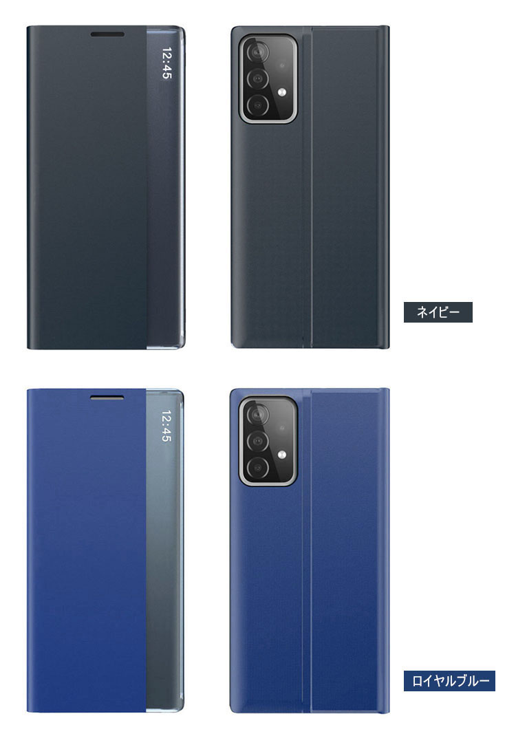 Samsung Galaxy A52 5G ケース 手帳型 かわいい シンプル 窓付き 手帳ケース PUレザー スタンド機能 レザー 手帳型 かわいいケース サムスン ギャラクシー｜it-donya｜07