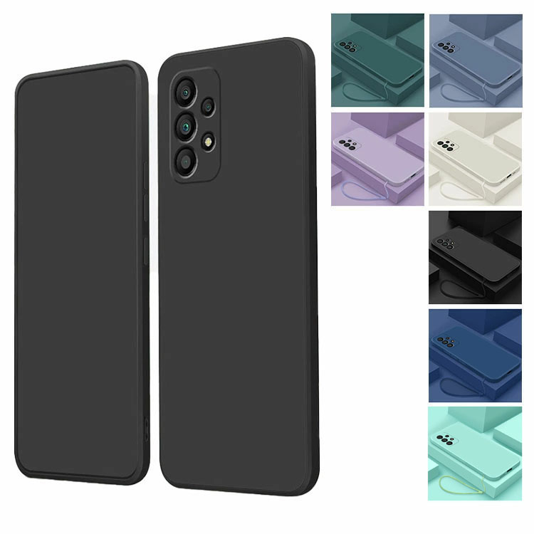 Samsung Galaxy A53 5G ケース 耐衝撃 カバー ストラップ付き ソフト