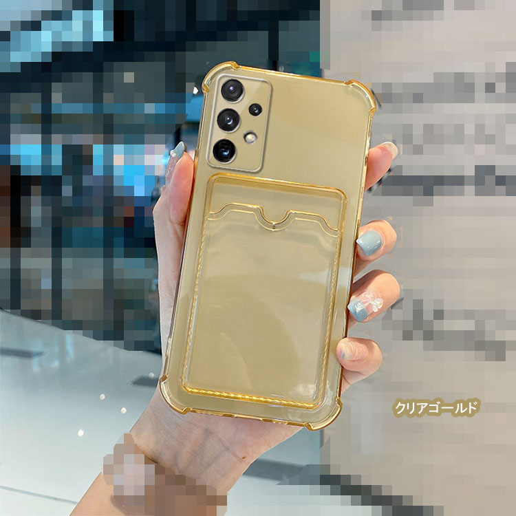 Samsung Galaxy A53 5G ケース カバー カード収納付き クリア
