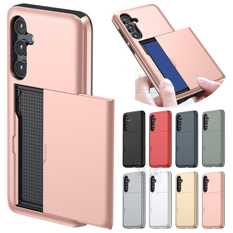 Insta Galaxy A57 5G�Ή� �P�[�X �ϏՌ� �J�o�[ �J�[�h���[ �X���b�g�t�� TPU + �v���X�`�b�N �ϏՌ��P�[�X �w�ʃJ�o�[ Samsung �M�����N�V�[ A57 5G