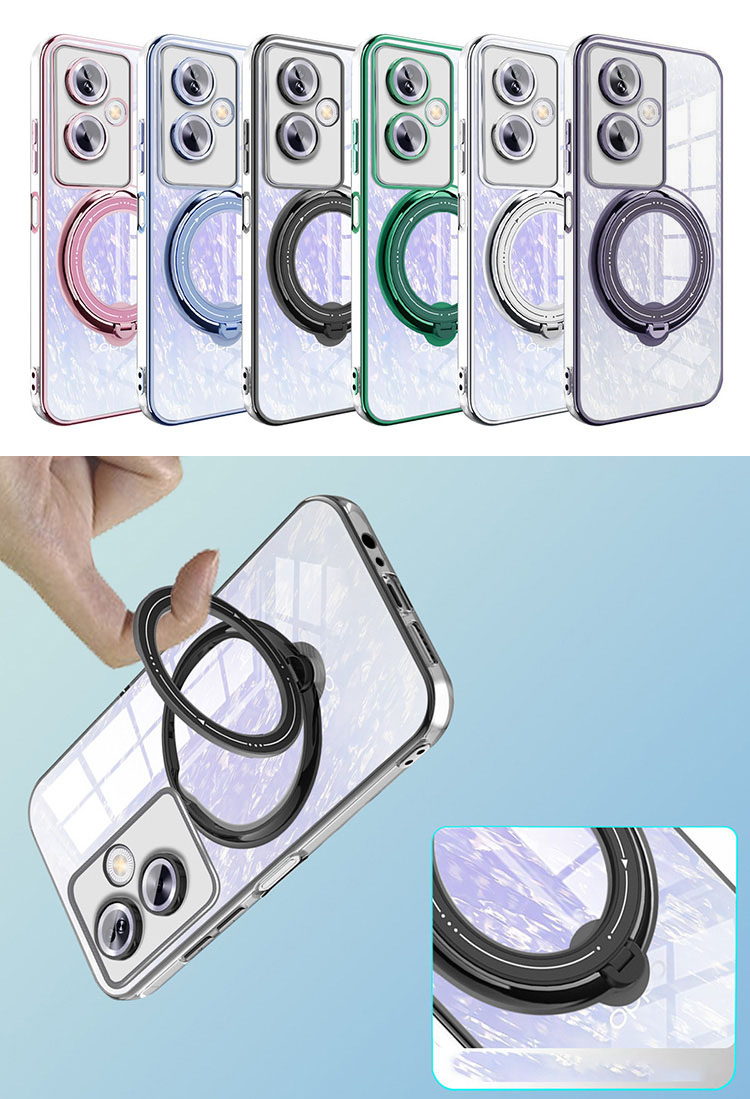 OPPO A79 5G クリアケース カメラ保護あり カバー メッキ 透明 一体型