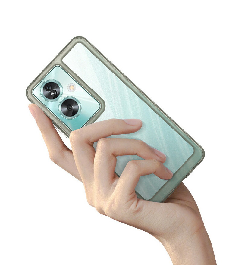 OPPO A79 5G ケース 耐衝撃 透明ケース 側面TPU+PC背面アクリル