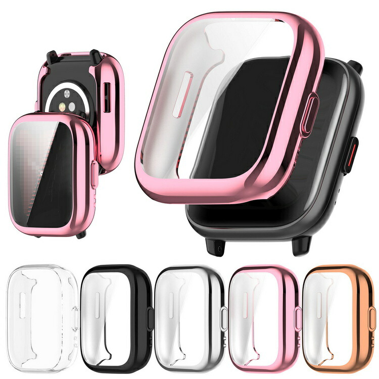 Amazfit Active �P�[�X ���b�L TPU �ϏՌ��P�[�X/�J�o�[ �\�t�g �v���e�N�^�[�J�o�[ �t���ی� �A�}�Y�t�B�b�g �A�N�e�B�u �P�F/�N���A �\�t�g�P�[�X �J�o�[