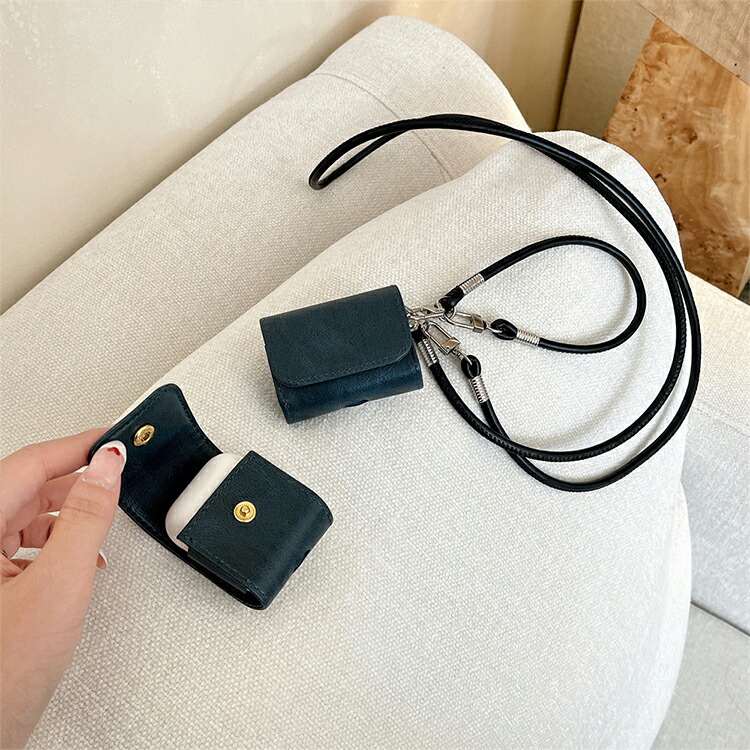 AirPods5/4用 ケース AirPods4用カバー ス ショルダーストラップ